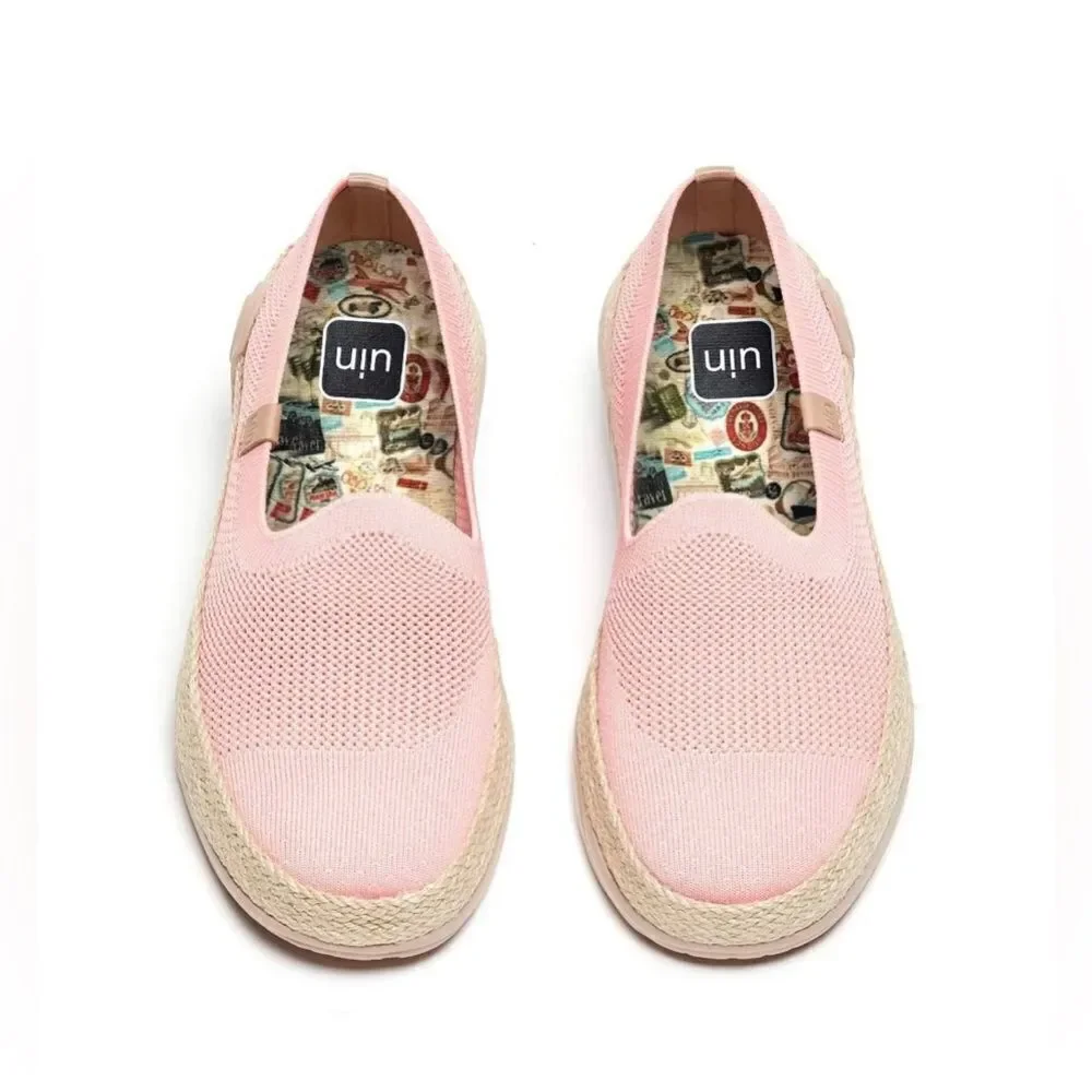 Women New UIN Slip On Shoes Knit  Comfortable Loafers 